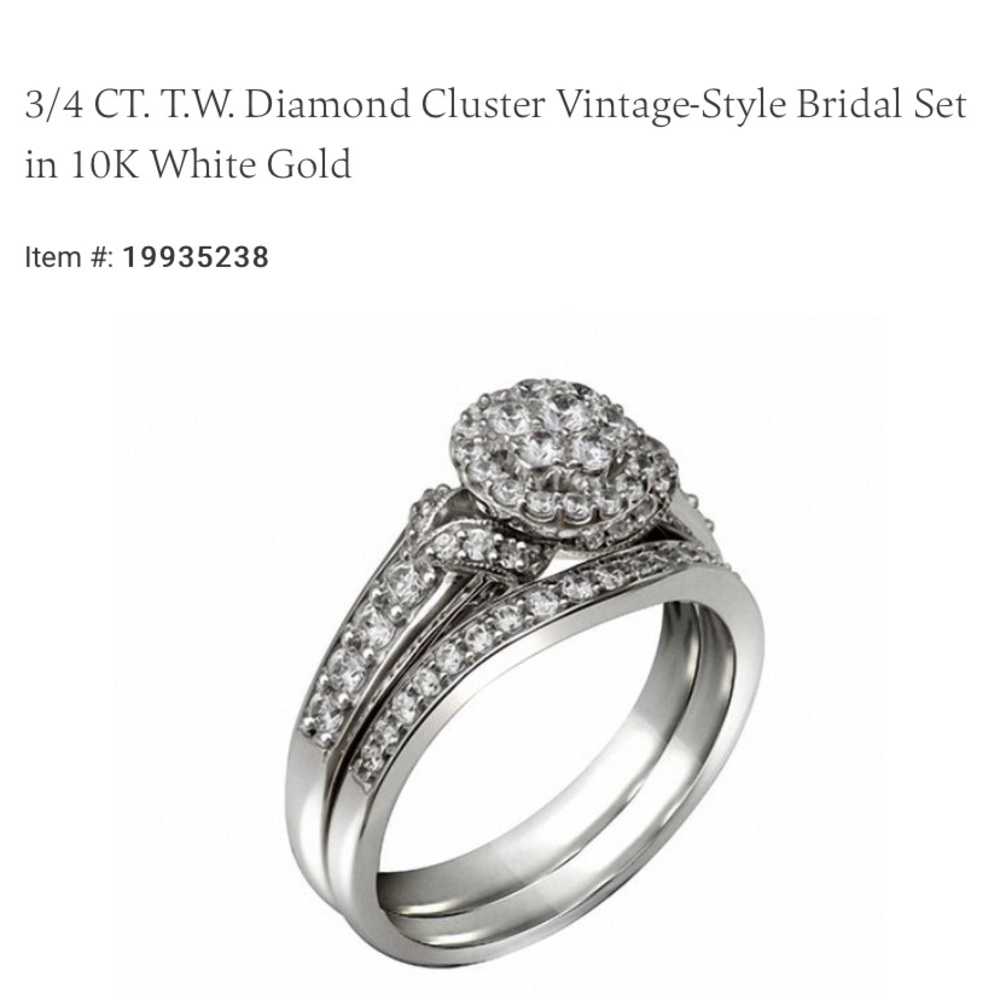 Bridal set wedding rings